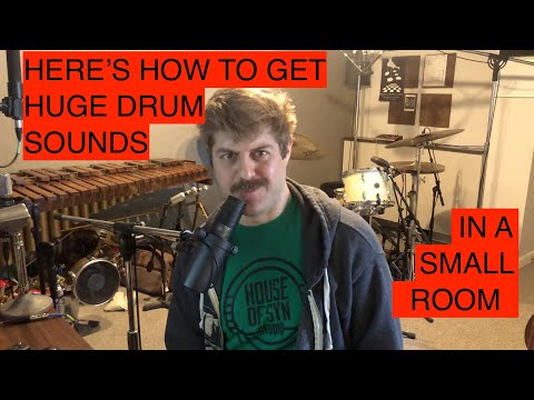 Here's How to Get Huge Drum Sounds in a Small Room