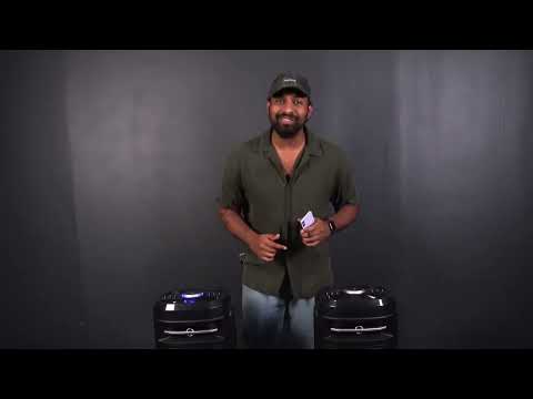 How to Set Up your GO PARTY X10 Dual 10" Battery Powered Bluetooth Speaker and UHF Microphone