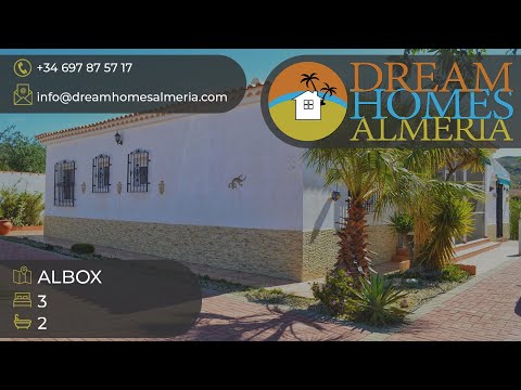 3 bed 2 bath villa with garage and stunning views Albox ref – 2048-outside