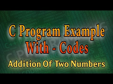 C Program To Add Two Numbers Enter By The User || C Programming Examples #dwm#dowithme #cprogramming