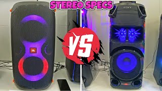 JBL PARTYBOX 110 VS SONY MHC V43D HIGH POWER AUDIO BATTLE SPEAKER COMPARISON 2021