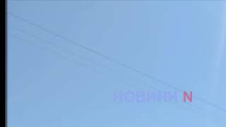 Появилось видео как над Николаевом летали вражеские беспилотники 