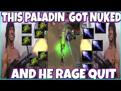 Destruction Warlock & Frost Mage Nuked Retri Paladin And He Simply Rage Quit - Season 3 3v3 Arenas