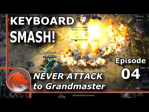 StarCraft 2: My Opponent Broke His Keyboard! - Never Attack to Grandmaster