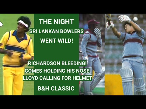 RUMESH RATNAYAKE Injures Gomes and Richardson | The Night Sri Lanka Bowlers Brutalized West Indies