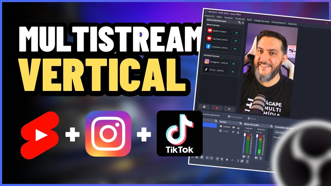 HOW TO DO VERTICAL LIVES [Shorts, Instagram, TikTok] in OBS STUDIO, Individual or Multistream