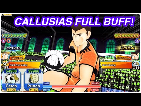 CALLUSIAS VS GENZO FULL BUFF! CATCH FULL 54.9K STATS!! CAPTAIN TSUBASA DREAM TEAM (CTDT)