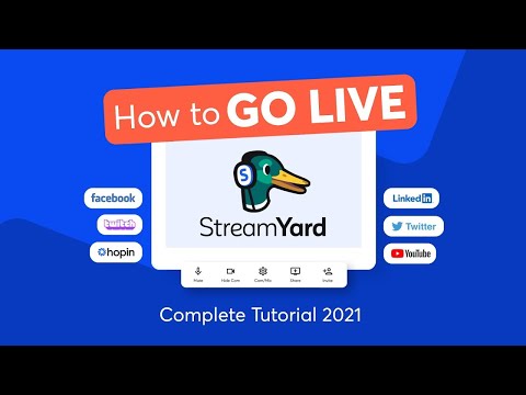 How To Go Live With StreamYard | Complete Tutorial