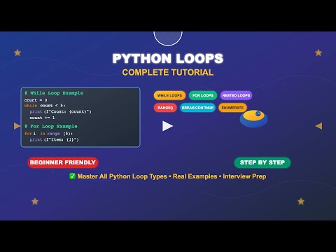 Python Loops Tutorial While Loops For Loops Nested Loops Range Break Continue And Enumerate