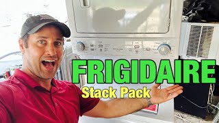 Frigidaire Quiet Pack Stack Washer & Dryer Not Working | Bad Lid Lock & Clogged Door | FLCE7522AW3