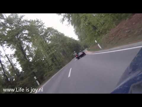 Honda CBR1100 sidecar in Bayerische Wald Germany Ronald en Janna