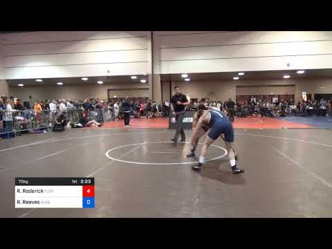 70 Kg Prelims - Rory Roderick, Florida Vs Rhett Reeves, Alabama 171a