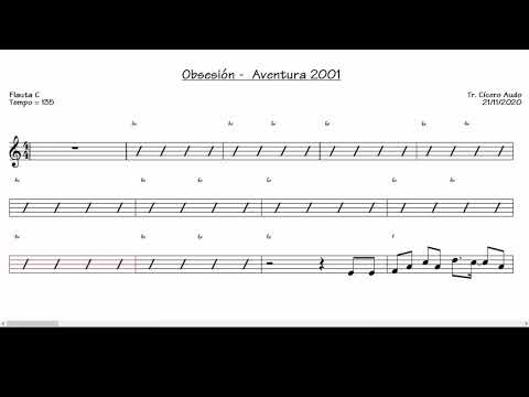 Obsesión - Aventura 2001 (Flute C) [Sheet music]