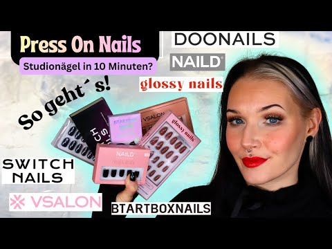 Press On Nail Review 💅 Anbringen I Entfernen I Glossy Nails I Doonails I Switch Nails I NAILD VSalon