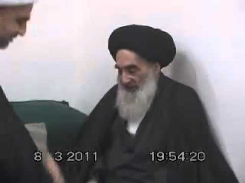 ⁣الامام السيستاني يزور المرجع الفياض