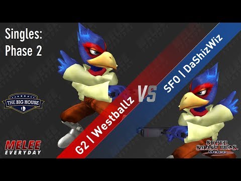 The Big House 8 - G2 | Westballz (Falco) vs. SFO | DaShizWiz (Falco) - SSBM - Singles Phase 2