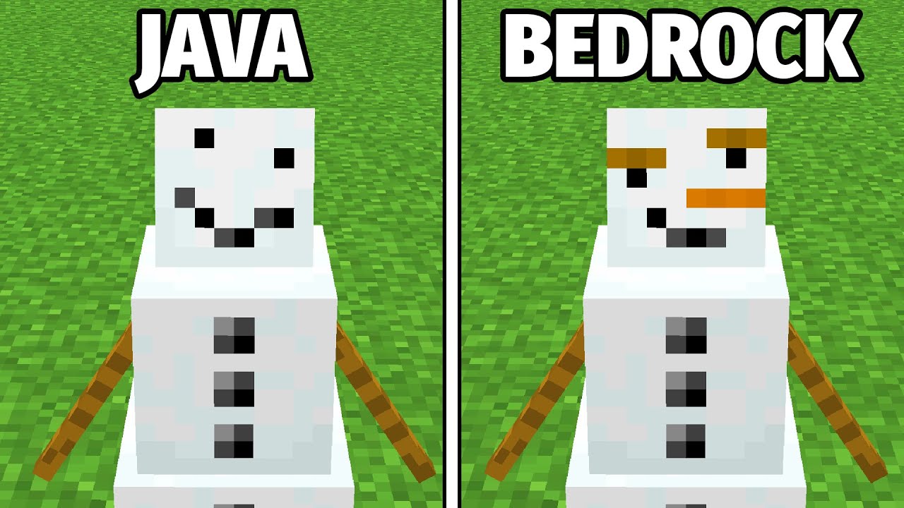 50 Diferenças JAVA vs BEDROCK