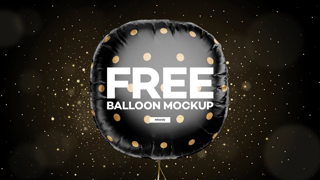 Free Foil Balloon Mockup Presentation