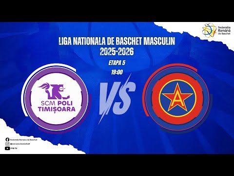 Liga Nationala de Baschet Masculin 25/26 -  CS SCM Timișoara vs CSA Steaua Sharks București