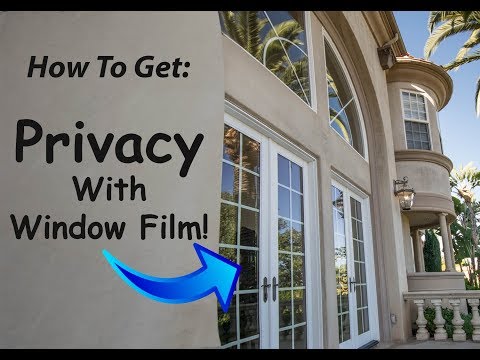 Privacy window film - how it works