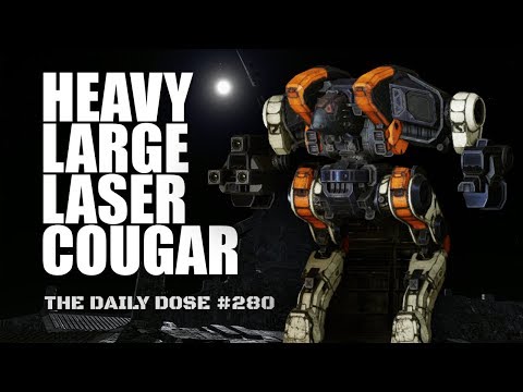 Devastating Light Show! Heavy Large Laser Cougar - Mechwarrior Online The Daily Dose #280
