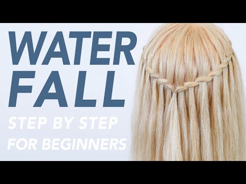 How To Twisted Waterfall Braid Step By Step For Beginners, Easy & Simple Half Up Half Down Hairstyle