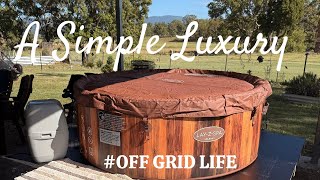 Soaking Under the Stars | Installing a Hot Tub Off The Grid