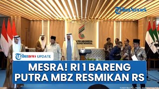 Momen Mesra Presiden Prabowo Tekan Tombol Bersama Putra MBZ, Resmikan RS Kardiologi Emirates di Solo