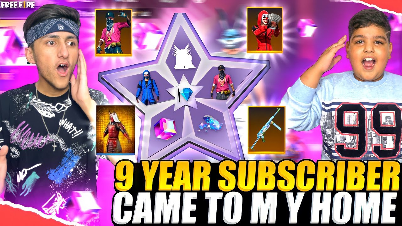 9 Year Subscriber Came To My House On His Birthday 😍 And Ask Me For Diamonds - Garena Free Fire