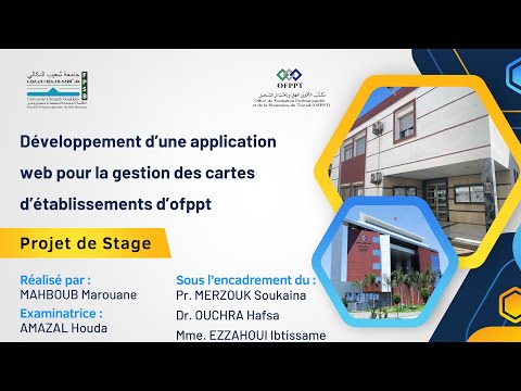 Présentation visuelle de mon projet de fin d’études | Application web de gestion des cartes OFPPT