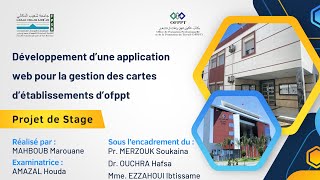 Présentation visuelle de mon projet de fin d’études | Application web de gestion des cartes OFPPT