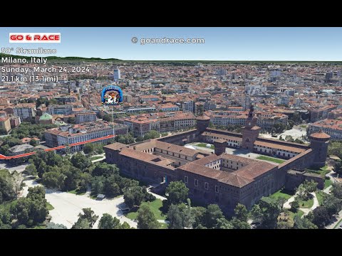 50° Stramilano (2024): vola sul percorso della mezza-maratona! Video del percorso.