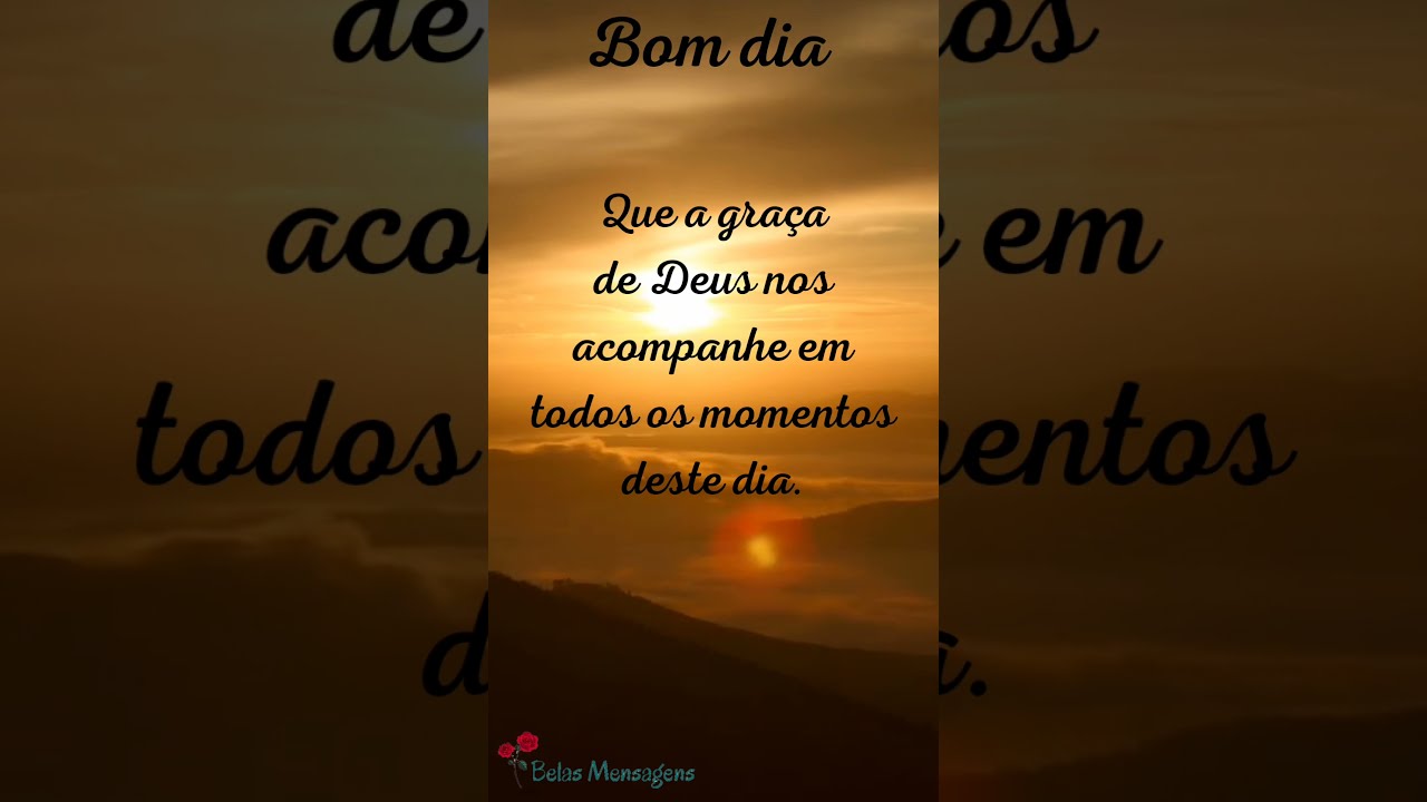 Mensagem de bom dia abençoado