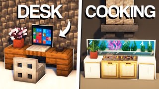 Minecraft: 15+ Interior Furniture Build Hacks &amp; Ideas!
