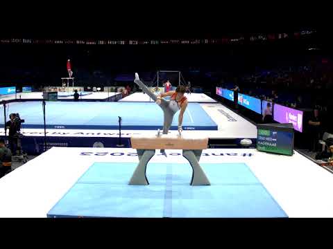 HAGENAAR Jordi (NED)_2023 Artistic Worlds, Antwerp (BEL)_Qualifications_Pommel Horse