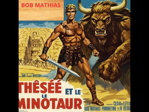 Thésée et le minotaure , Combat dans le labyrinthe/PÉPLUM / VF AVEC BOB MATHIAS. 1960