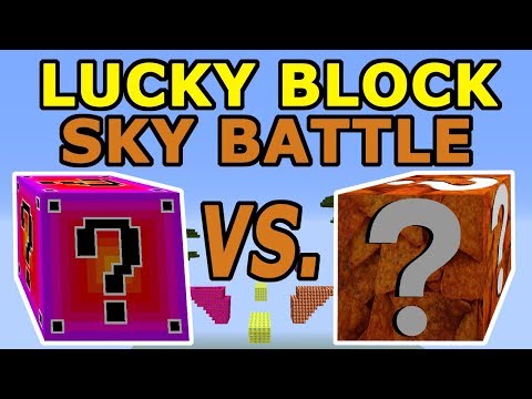 Minecraft: Fade Lucky Block Vs. Doritos Lucky Block SKY BATTLE / Doritos Blaze PUNISHMENT!