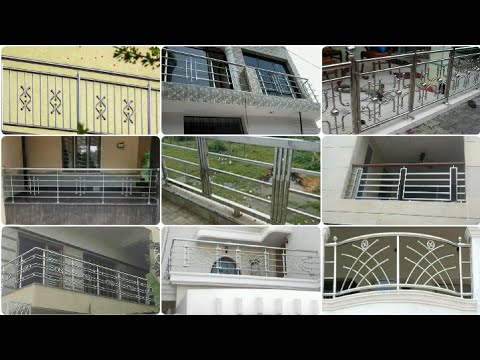 Deck silver stainless steel balcony railings