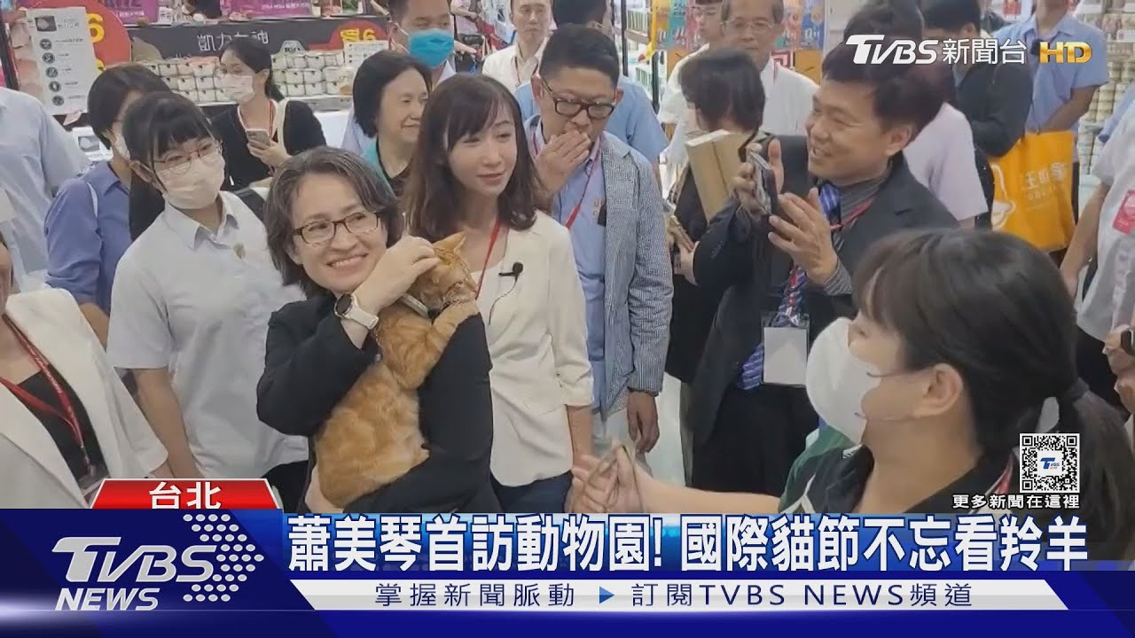 蕭美琴首訪動物園! 國際貓節不忘看羚羊