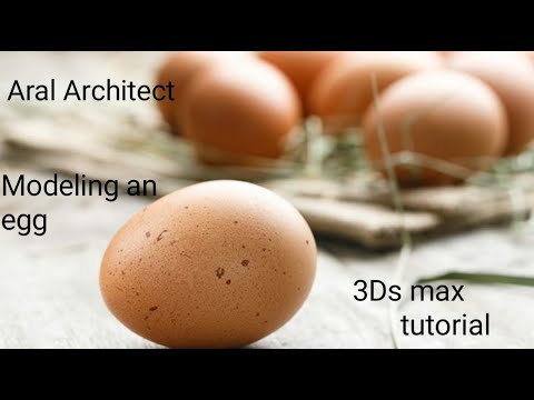 3ds max tutorial 2024 : how to model an egg in 3ds max