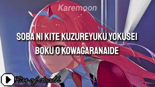 Download lagu KISS OF DEATH - DARLING IN THE FRANXX OP KARAOKE 👹 mp3