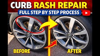 Curb Rash Repair - Full Step by Step Process to Restore This Audi Wheel