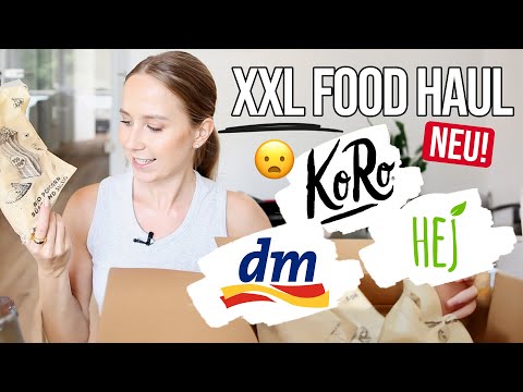 XXL Food Haul I Favoriten & Neuheiten (dm, Koro, Hej uvm.) - Marie Inspire