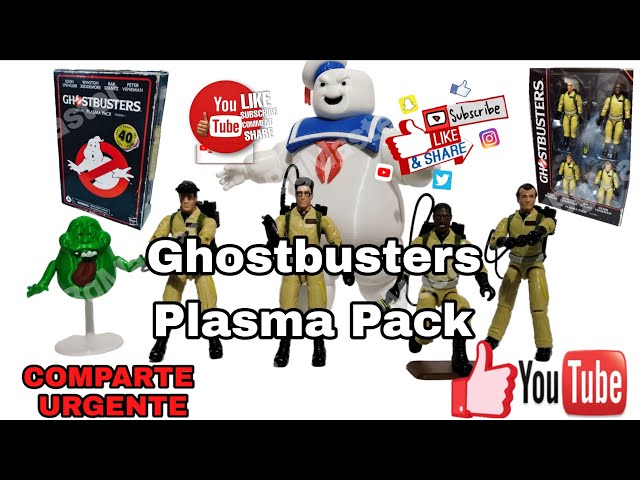 Vídeo relacionado con Ghostbusters Plasma Pack - Juego de Figuras de acción con Junta tórica, 40 Aniversario, Escala de 9 cm, Paquete de 4, Juguetes para niños a Partir de 4 años