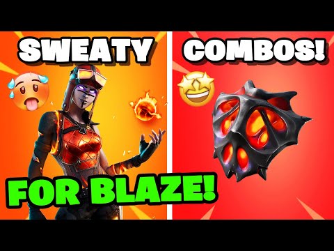 BLAZE Best Combos + Gameplay You MUST TRY THESE! | Fortnite Blaze Combos