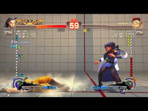 Guille N Roll's USF4 Matches - Vs Rolento (Pegasus Caetano)