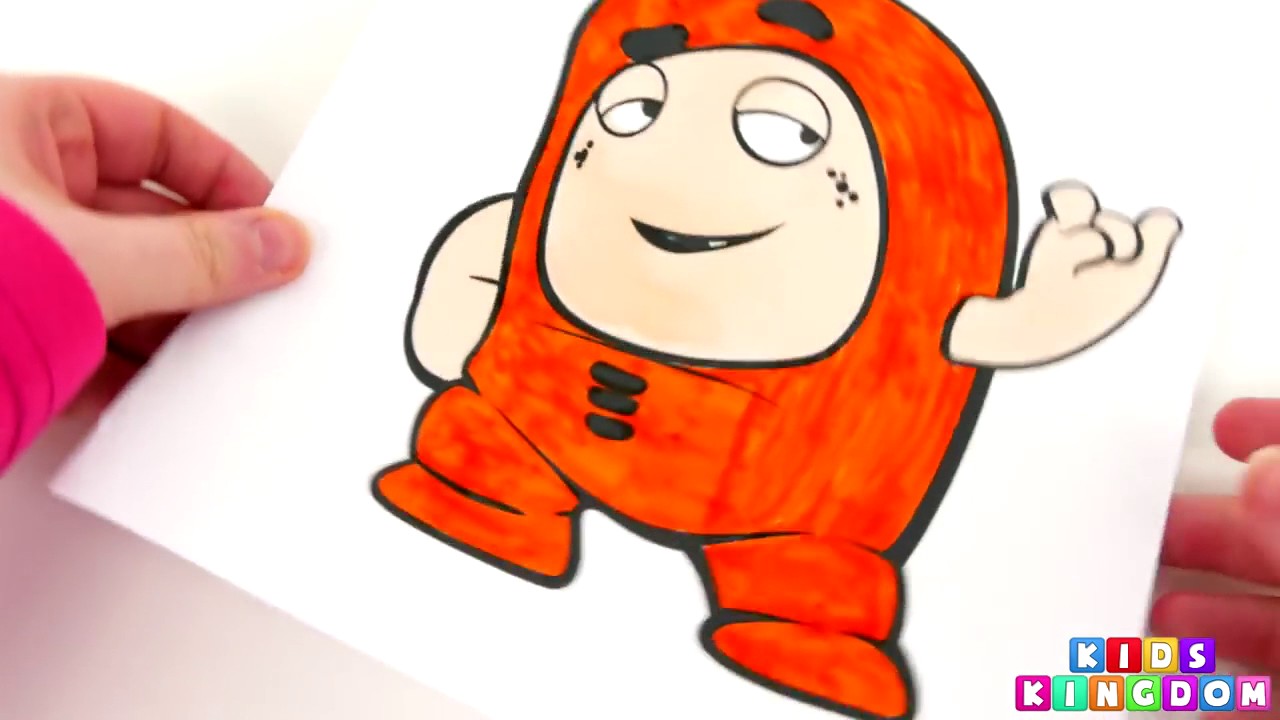 Oddbods Coloring Pages Slick Episode Fun Cartoon Drawing Colouring Book Activity for Kids
