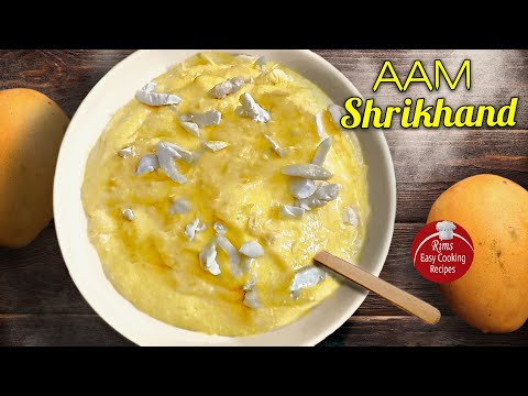 Amrakhand Recipe at Home | Greek Yogurt Dessert Recipe Easy | Homemade Mango Shrikhand Recipe [RECR]