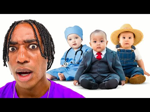 Kevin Langue! 5 Babies vs Their Parents Job