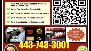 preview picture of video 'Mobile Mechanic Hunt Valley MD 443-743-3001 Auto Car Repair Service'